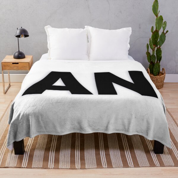 Item preview, AN — Black Minimal Bold Type Statement designed and sold by WORDPAUSE.