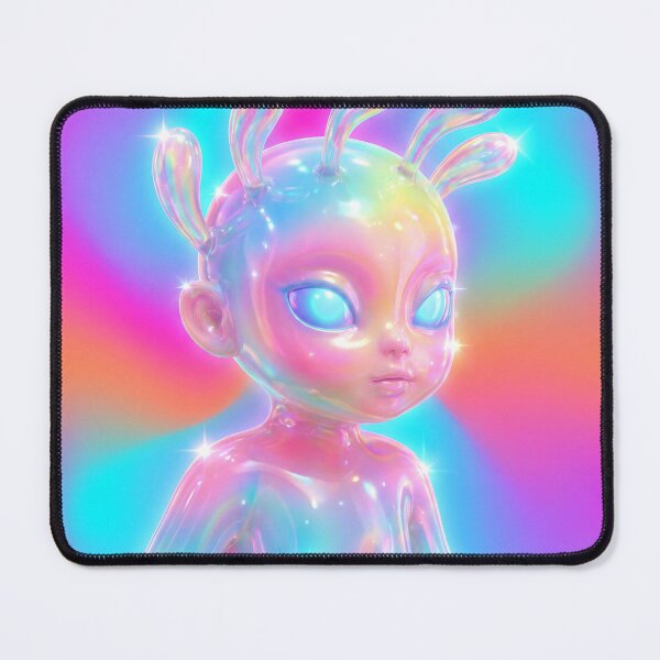 Item preview, Dreamy Kawaii Iridescent Space Being designed and sold by maboroshilab.