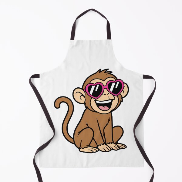 Item preview, Cute Smiling Monkey Pink Heart Sunglasses designed and sold by k3rstman1.