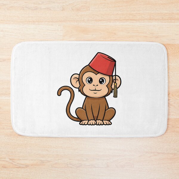 Item preview, Cute Monkey Wearing Red Fez Hat designed and sold by k3rstman1.