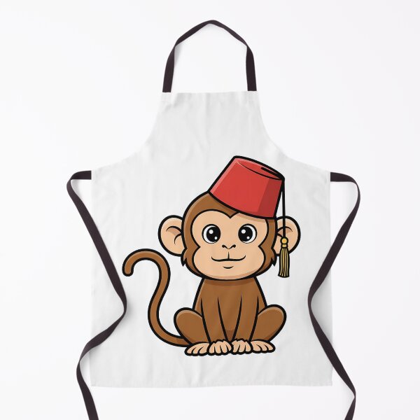 Item preview, Cute Monkey Wearing Red Fez Hat designed and sold by k3rstman1.
