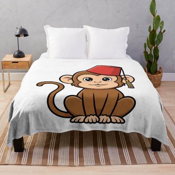 Item preview, Cute Monkey Wearing Red Fez Hat designed and sold by k3rstman1.