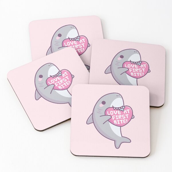 Item preview, Cute Shark Love At First Bite Funny Valentine designed and sold by rustydoodle.