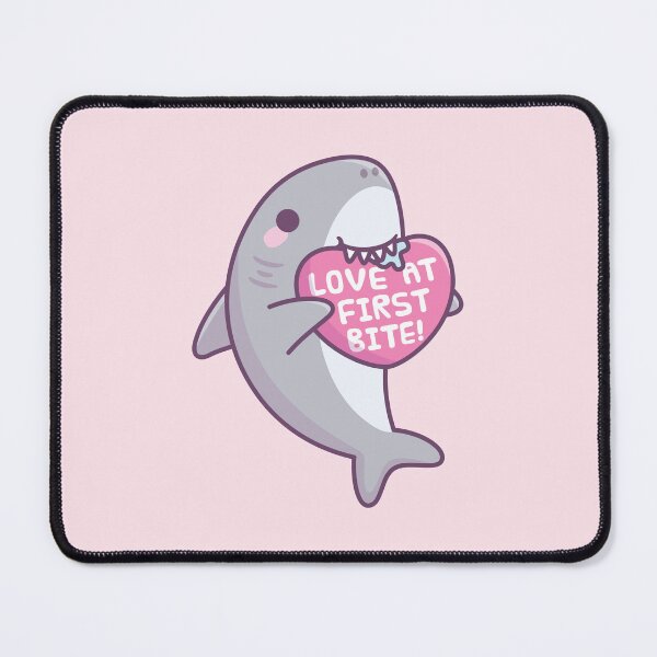 Item preview, Cute Shark Love At First Bite Funny Valentine designed and sold by rustydoodle.