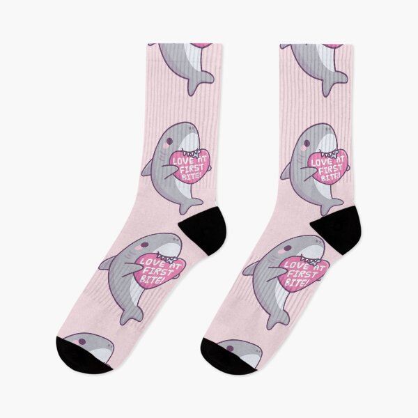 Item preview, Cute Shark Love At First Bite Funny Valentine designed and sold by rustydoodle.