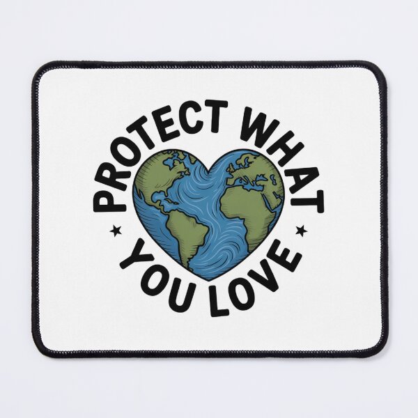 Item preview, Protect What You Love Earth Heart Badge designed and sold by proearth2022.