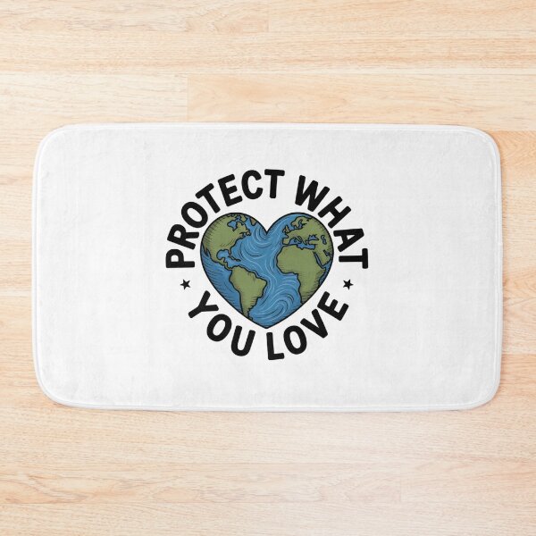 Item preview, Protect What You Love Earth Heart Badge designed and sold by proearth2022.