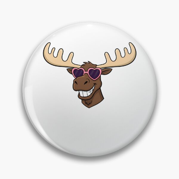 Item preview, Happy Moose Pink Heart Sunglasses designed and sold by k3rstman1.