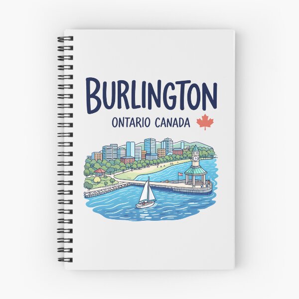 Item preview, Burlington Ontario Canada Cute Color Landscape Skyline designed and sold by HowToCanadian.