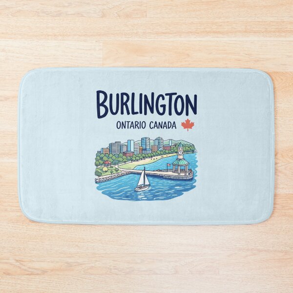 Item preview, Burlington Ontario Canada Cute Color Landscape Skyline designed and sold by HowToCanadian.