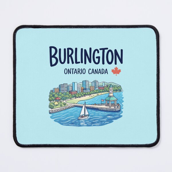 Item preview, Burlington Ontario Canada Cute Color Landscape Skyline designed and sold by HowToCanadian.