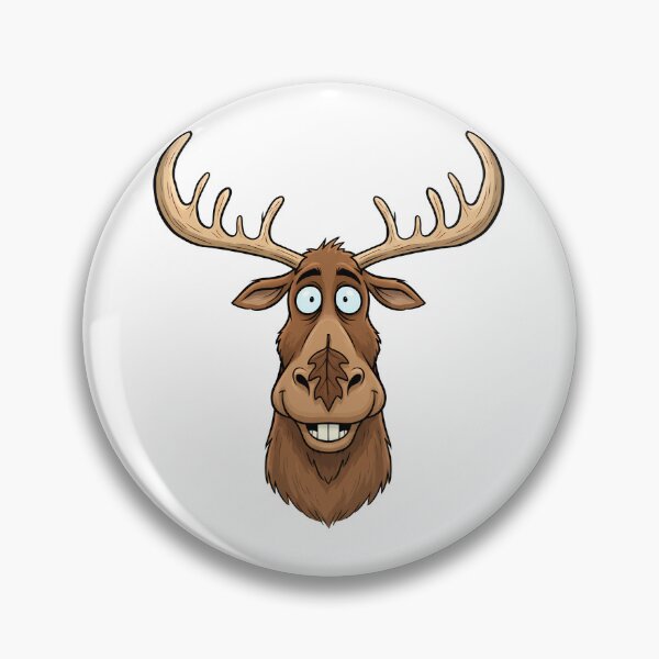 Item preview, Funny Cartoon Moose Animal Face designed and sold by k3rstman1.