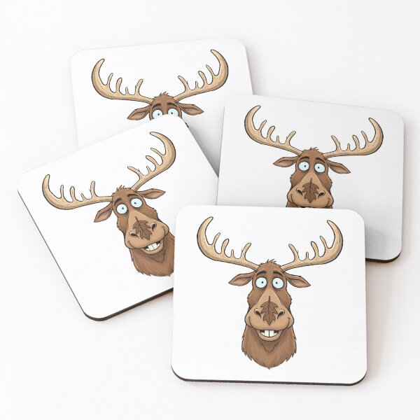 Item preview, Funny Cartoon Moose Animal Face designed and sold by k3rstman1.