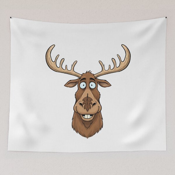 Item preview, Funny Cartoon Moose Animal Face designed and sold by k3rstman1.