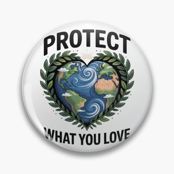 Item preview, Protect What You Love Earth Laurel Wreath designed and sold by proearth2022.