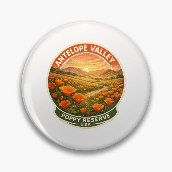 Item preview, Antelope Valley Poppy Reserve Spring Bloom – Wildflower Fields near Lancaster and Mojave Desert Foothills in California designed and sold by Places On Earth.