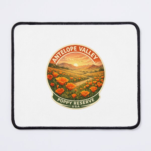 Item preview, Antelope Valley Poppy Reserve Spring Bloom – Wildflower Fields near Lancaster and Mojave Desert Foothills in California designed and sold by Places On Earth.