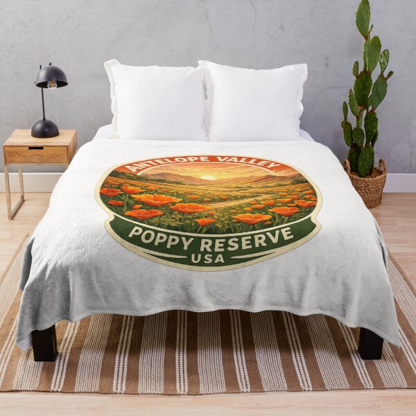 Item preview, Antelope Valley Poppy Reserve Spring Bloom – Wildflower Fields near Lancaster and Mojave Desert Foothills in California designed and sold by Places On Earth.