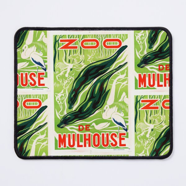 Item preview, Vintage Zoo de Mulhouse Poster | Art Deco Style Animal Print | Mid-Century Graphic Design | Retro Wall Art for Home Decor designed and sold by artofuniverse.
