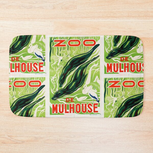 Item preview, Vintage Zoo de Mulhouse Poster | Art Deco Style Animal Print | Mid-Century Graphic Design | Retro Wall Art for Home Decor designed and sold by artofuniverse.