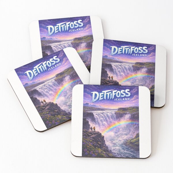 Item preview, Dettifoss Waterfall in Vatnajökull National Park, Iceland – Rainbow Viewpoint in Jökulsárgljúfur Canyon designed and sold by Places On Earth.