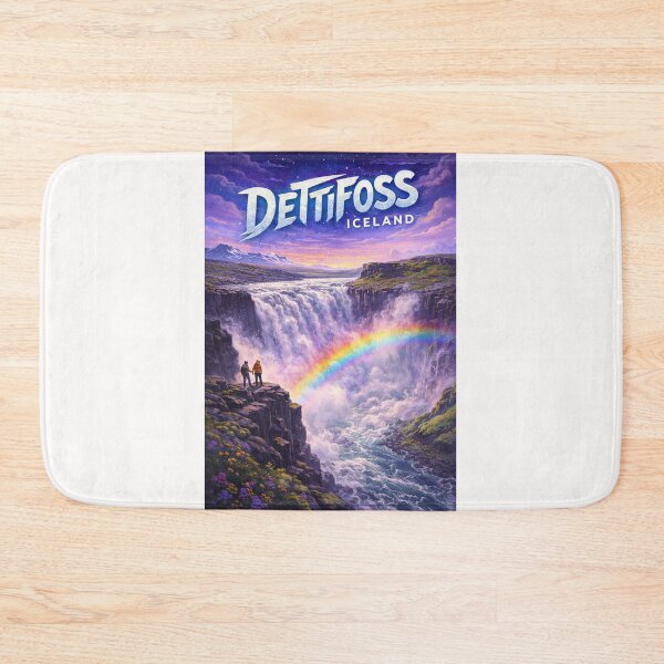 Item preview, Dettifoss Waterfall in Vatnajökull National Park, Iceland – Rainbow Viewpoint in Jökulsárgljúfur Canyon designed and sold by Places On Earth.