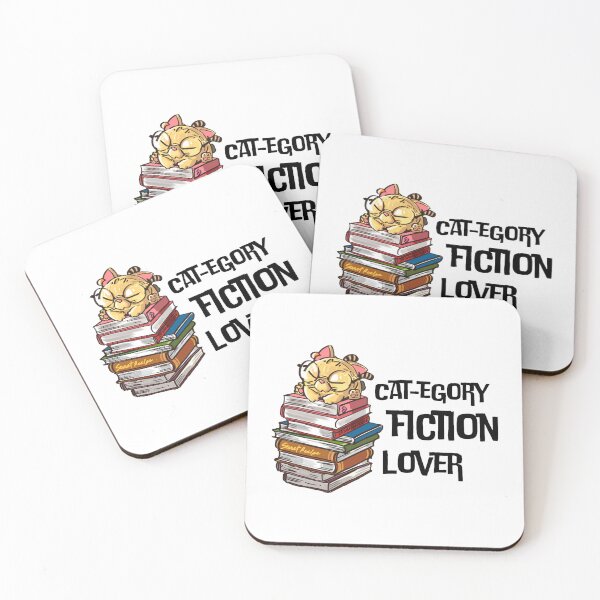 Item preview, Funny Book Cat Lover Quote Cat-egory Fiction Lover designed and sold by Artycom.
