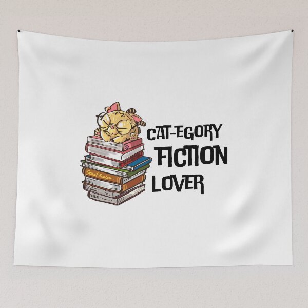 Item preview, Funny Book Cat Lover Quote Cat-egory Fiction Lover designed and sold by Artycom.