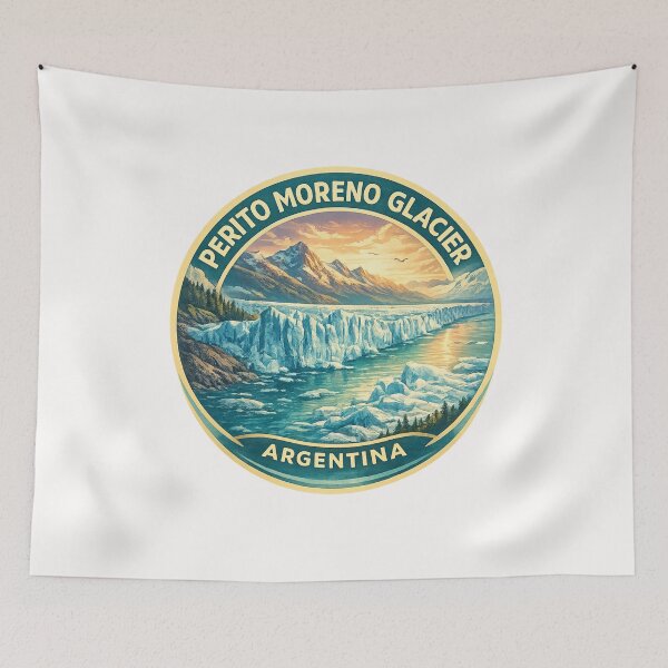 Item preview, Perito Moreno Glacier at Sunrise – Patagonian Ice Wall Reflections on Lago Argentino in Los Glaciares National Park, Argentina designed and sold by Places On Earth.