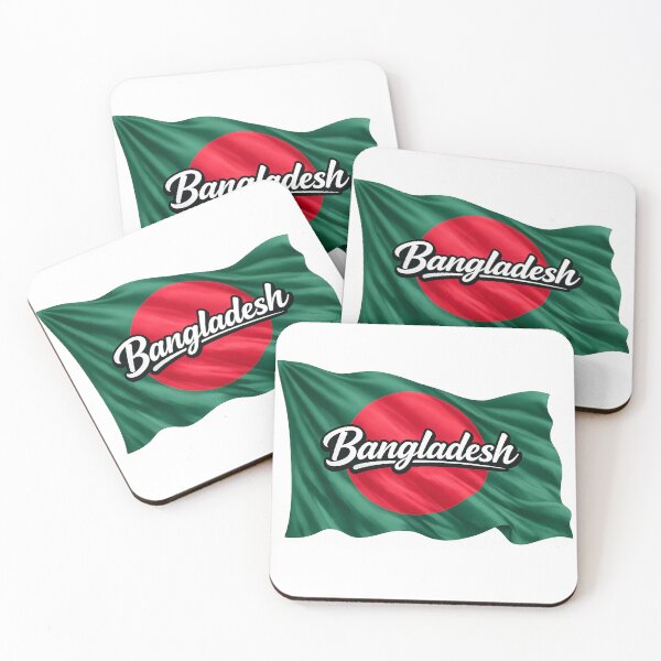 Item preview, Bangladesh Waving Flag Typography – Bangladeshi National Pride Travel Design designed and sold by GarnerSupplyCo.