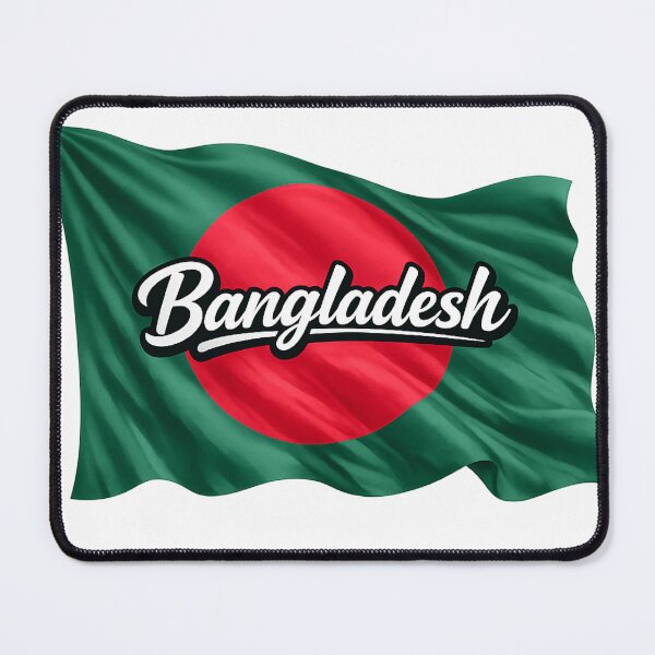 Item preview, Bangladesh Waving Flag Typography – Bangladeshi National Pride Travel Design designed and sold by GarnerSupplyCo.