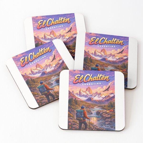 Item preview, El Chaltén Hiking Viewpoint in Santa Cruz, Argentina – Mount Fitz Roy and Río de las Vueltas at Sunrise in Los Glaciares designed and sold by Places On Earth.