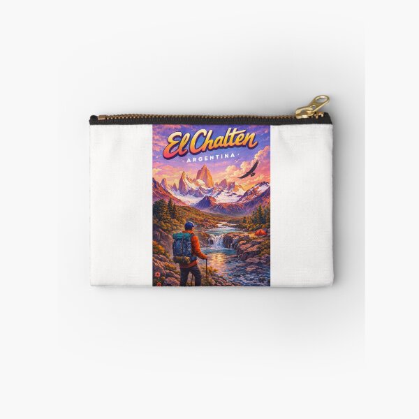 Item preview, El Chaltén Hiking Viewpoint in Santa Cruz, Argentina – Mount Fitz Roy and Río de las Vueltas at Sunrise in Los Glaciares designed and sold by Places On Earth.