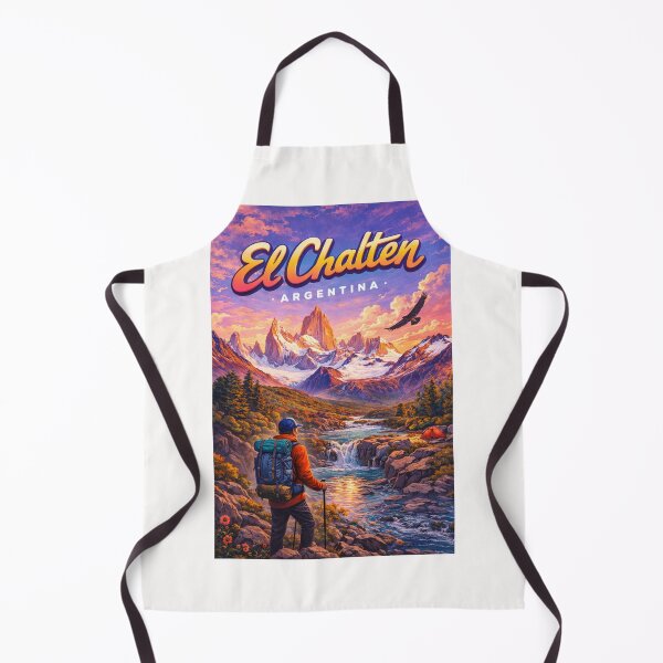 Item preview, El Chaltén Hiking Viewpoint in Santa Cruz, Argentina – Mount Fitz Roy and Río de las Vueltas at Sunrise in Los Glaciares designed and sold by Places On Earth.