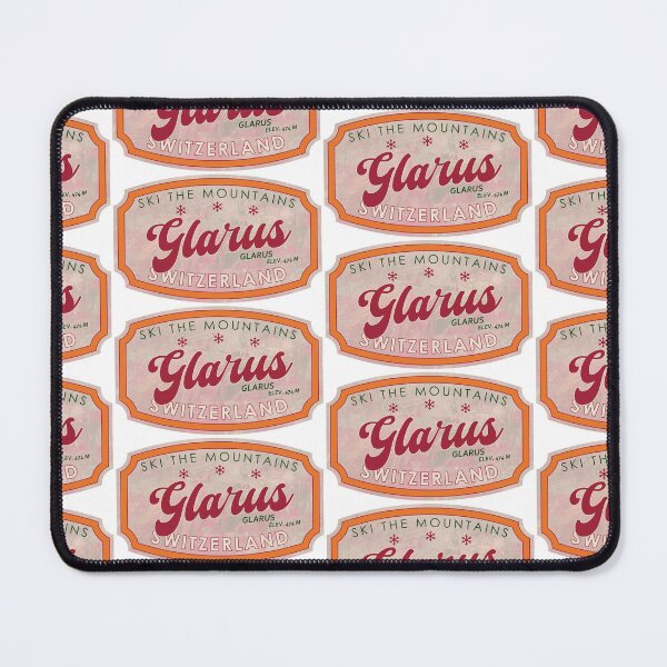 Item preview, Glarus, Switzerland, Glarus, Ski, textured skiing badge designed and sold by Wanderful-roads.
