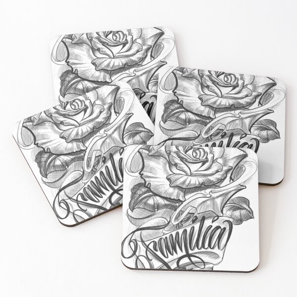 Item preview, Family Rose Chicano Style Tattoo Art designed and sold by Prolificreate.