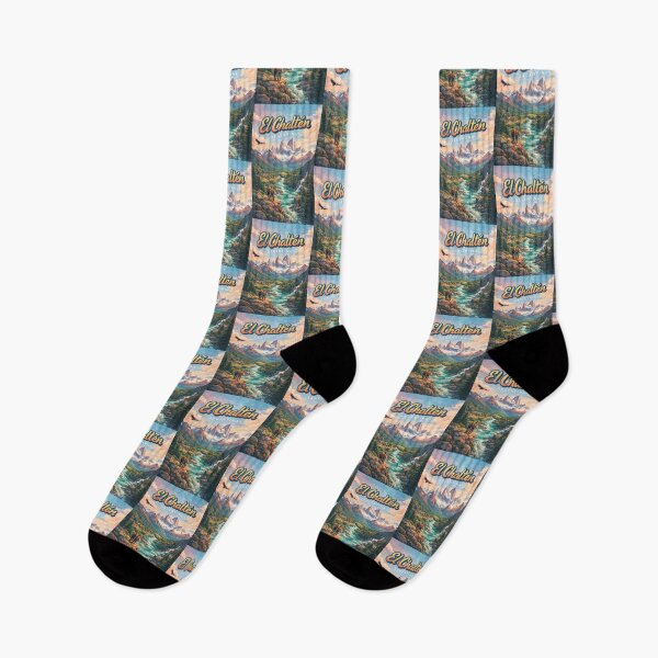 Item preview, El Chaltén Village Panorama – Fitz Roy Range, Patagonian River Valley, and Alpine Trails in Southern Argentina designed and sold by Places On Earth.