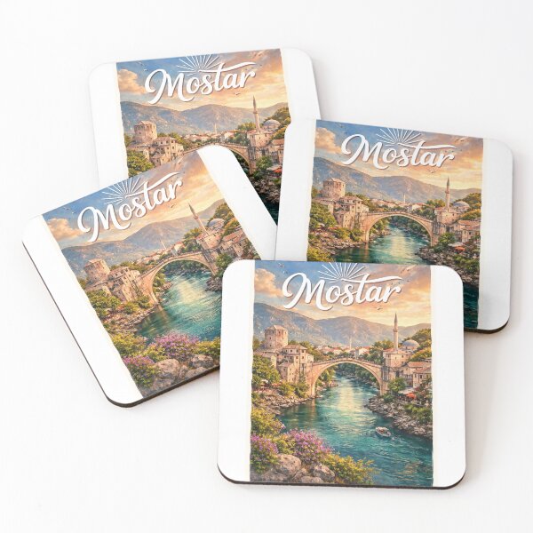 Item preview, Historic Old Bridge in Mostar, Bosnia and Herzegovina – Neretva River and Ottoman Heritage in Herzegovina-Neretva Canton designed and sold by Aryabek.