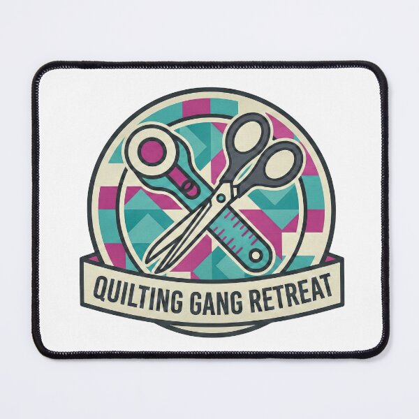 Item preview, Quilt Retreat Squad Badge | Crafty Sewing Emblem designed and sold by Twenty2Creative.