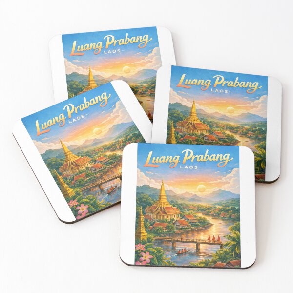 Item preview, Luang Prabang Monks and Temples – Mekong River and Golden Pagodas in Northern Laos Heritage Town designed and sold by Aryabek.