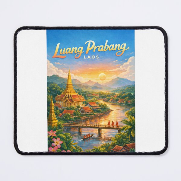 Item preview, Luang Prabang Monks and Temples – Mekong River and Golden Pagodas in Northern Laos Heritage Town designed and sold by Aryabek.