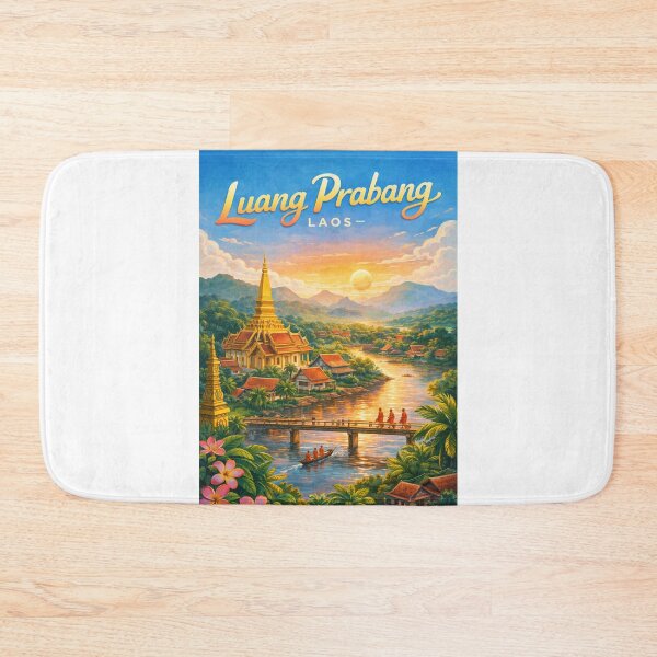 Item preview, Luang Prabang Monks and Temples – Mekong River and Golden Pagodas in Northern Laos Heritage Town designed and sold by Aryabek.