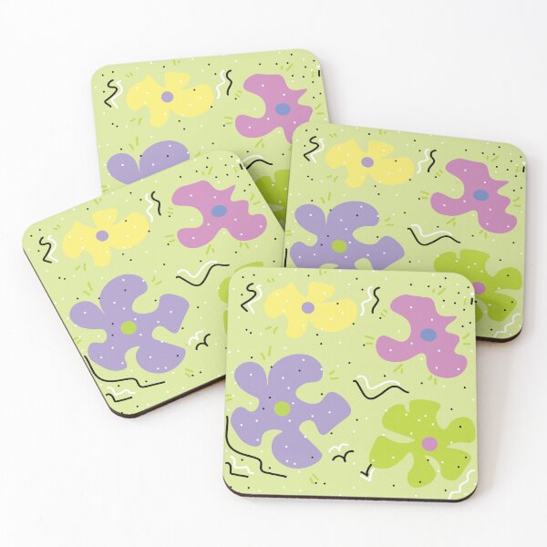 Item preview, Beautiful pattern of colorful flowers on a light green background designed and sold by Dilyana Rumenova - Shantabella.