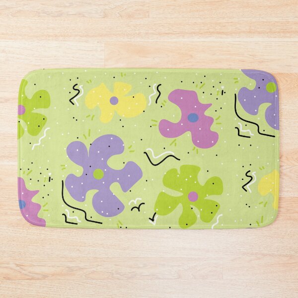 Item preview, Beautiful pattern of colorful flowers on a light green background designed and sold by Dilyana Rumenova - Shantabella.