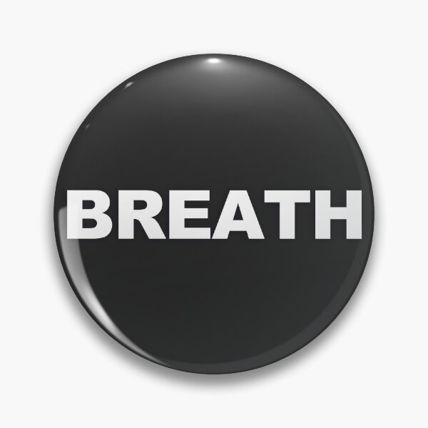 Item preview, BREATH — White Minimal Bold Type Statement designed and sold by WORDPAUSE.