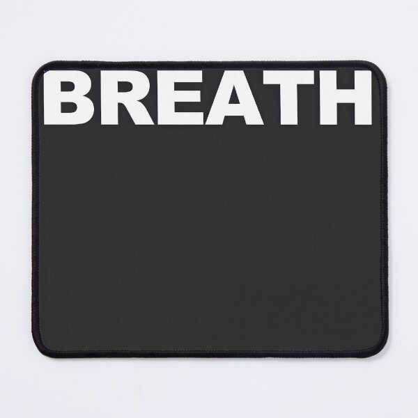 Item preview, BREATH — White Minimal Bold Type Statement designed and sold by WORDPAUSE.