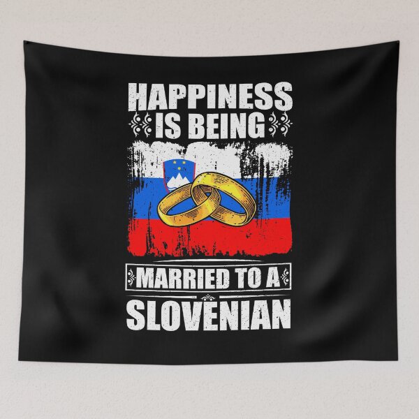 Item preview, Happiness Is Being Married To A Slovenian  designed and sold by GabbyKash.