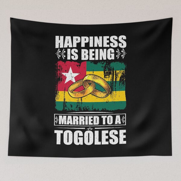Item preview, Happiness Is Being Married To A Togolese  designed and sold by GabbyKash.