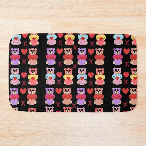 Item preview, Luxury Coquette Teddy Bear Medley: Vibrant Valentine Heart Pattern designed and sold by HopeAndHustle.