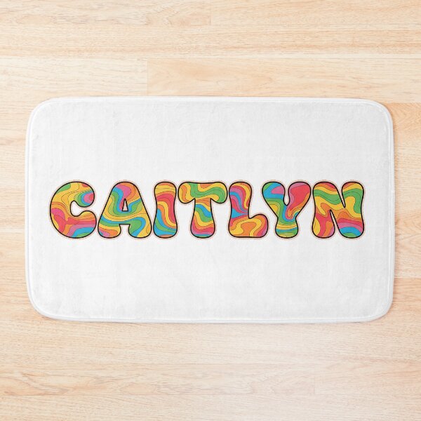 Item preview, ❤️ Caitlyn Personalized Name Wavy Retro Shirt, Coffee Mug, Sticker Gift designed and sold by HelixPedia.